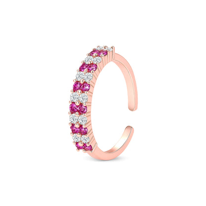 Rosé Luxe Silver Toe Ring