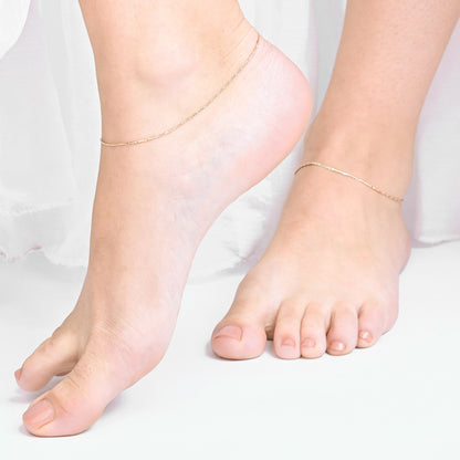Twilight Shine Silver Anklet