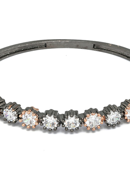 Dual Toned American Diamond Bracelet
