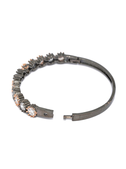 Dual Toned American Diamond Bracelet
