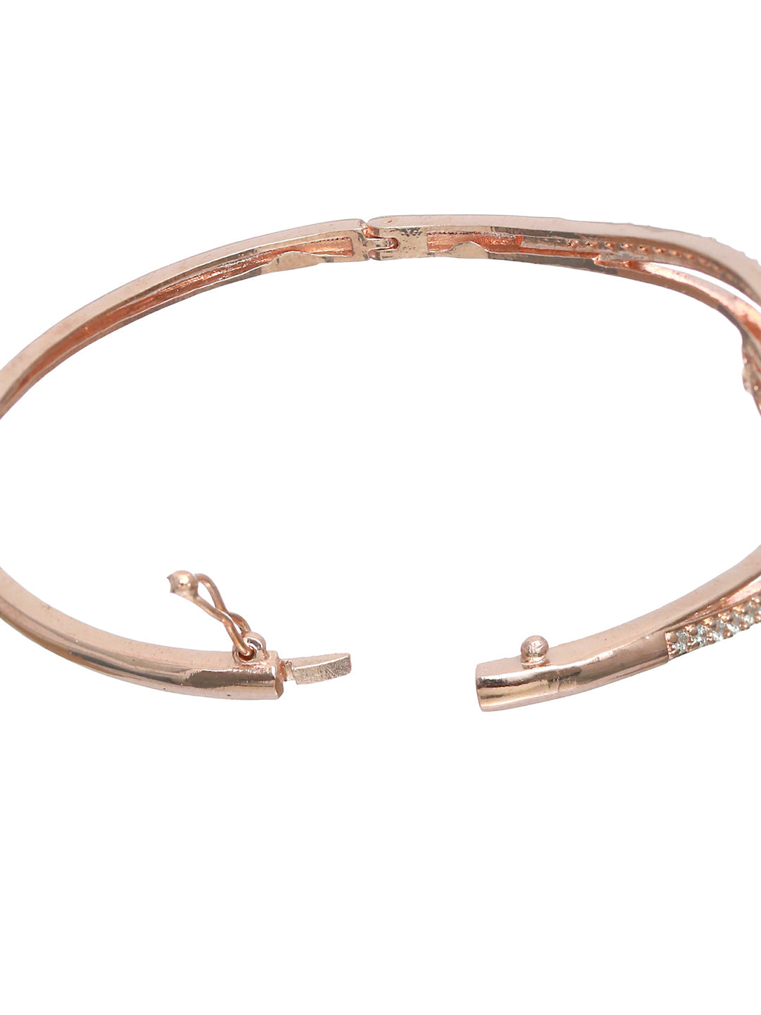 Priyaasi Elegant Rose Gold Floral Bracelet