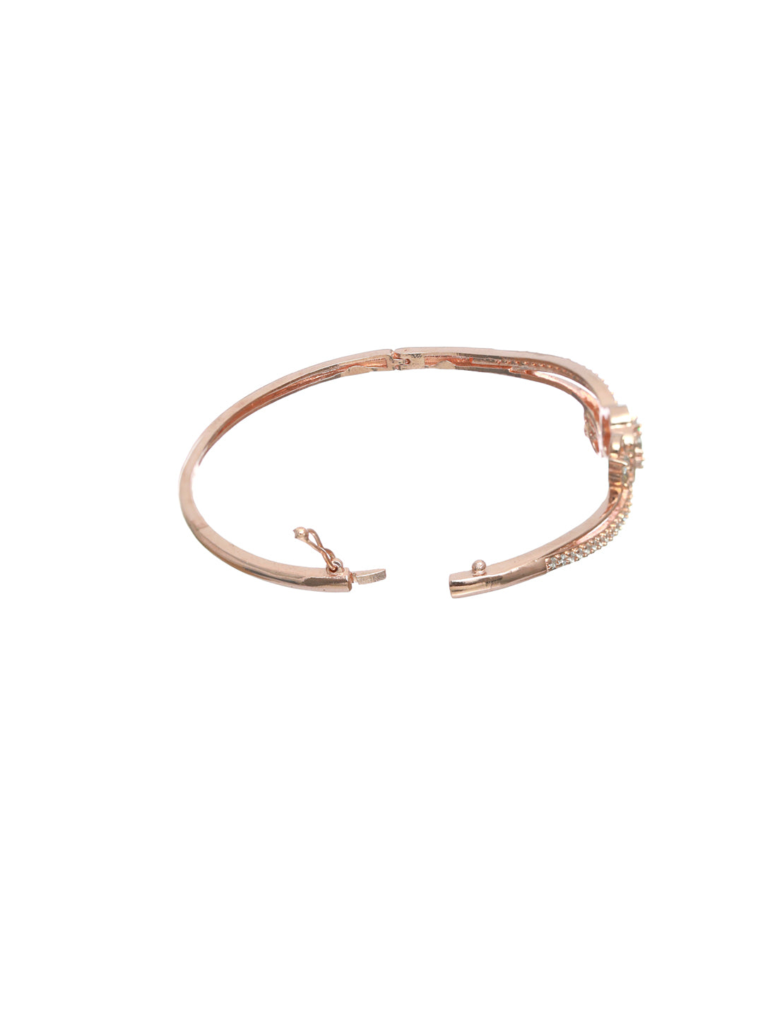 Priyaasi Elegant Rose Gold Floral Bracelet