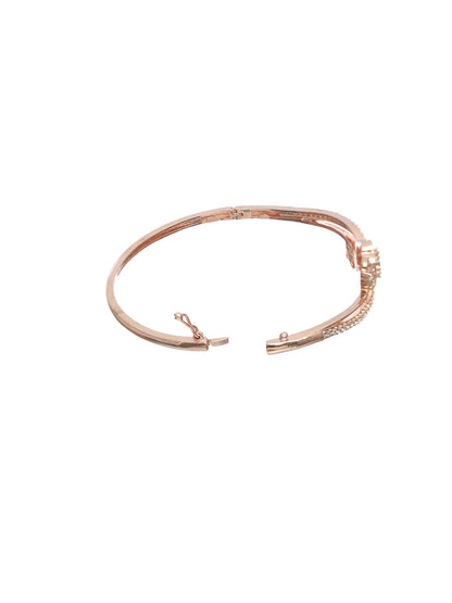 Priyaasi Elegant Rose Gold Floral Bracelet