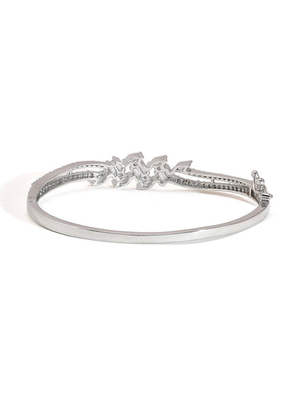 Priyaasi American Diamond Brilliance on Silver-Plated Wrist Poetry
