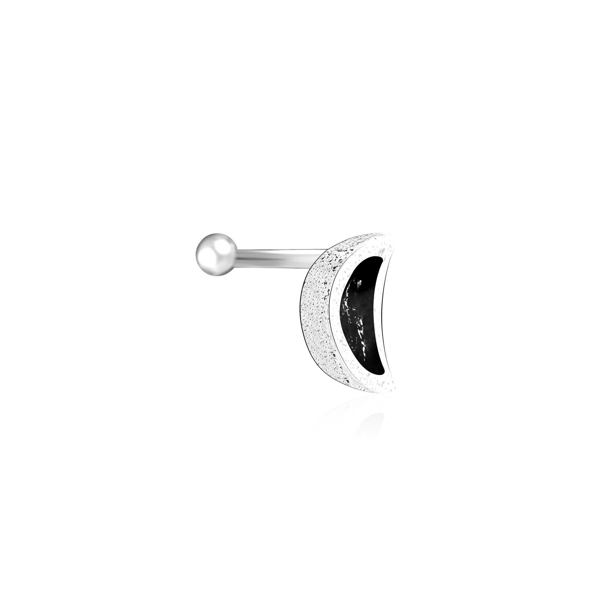 Crescent Charm Nose Pin