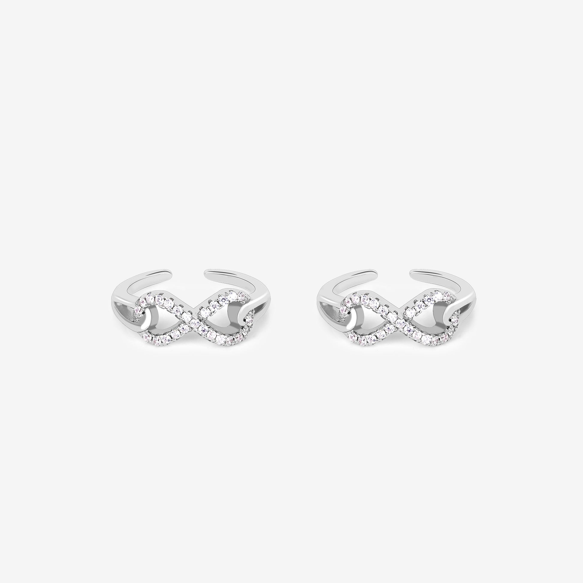 Stone Infinity Toe Ring