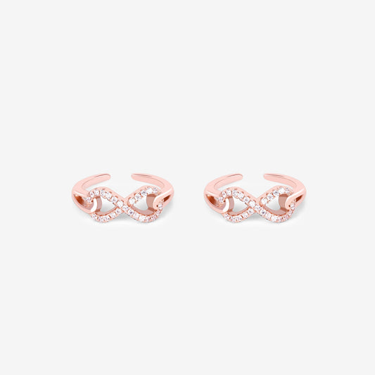 Stone Infinity Toe Ring