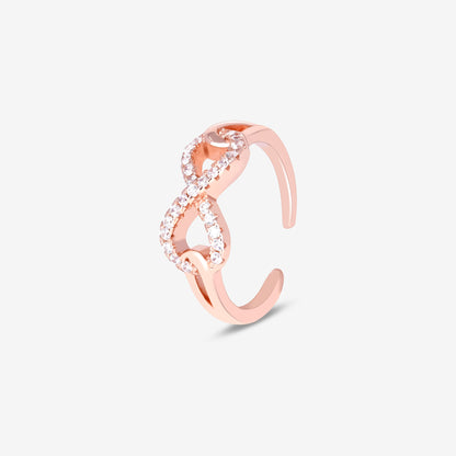 Stone Infinity Toe Ring