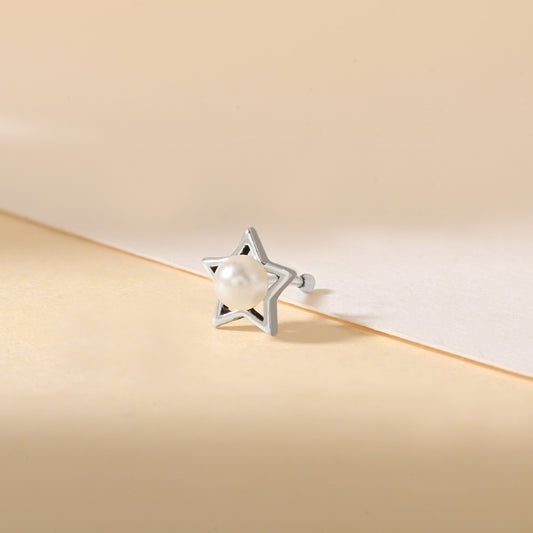 Starry Pearl Spark Nose Pin