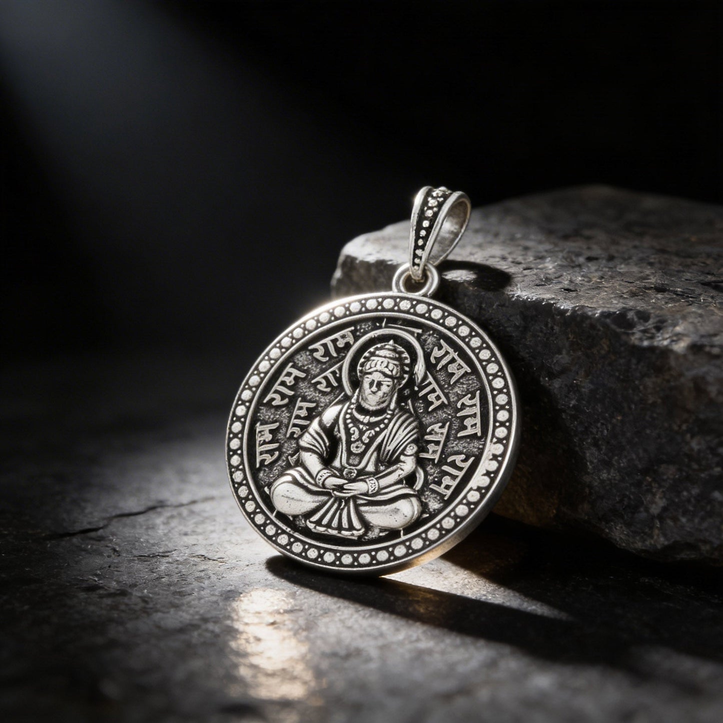 Hanuman Ram Mantra Pendant