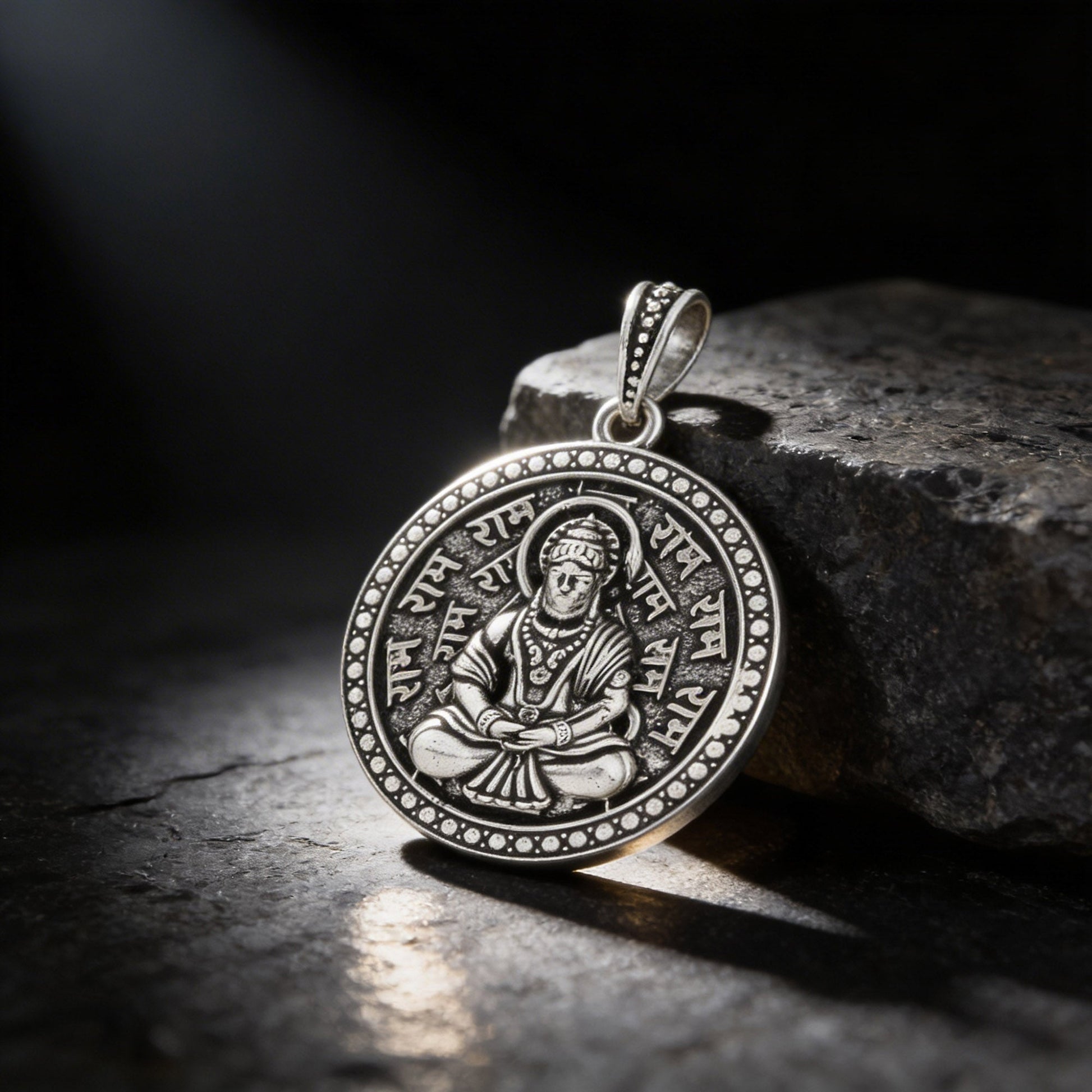 Hanuman Ram Mantra Pendant