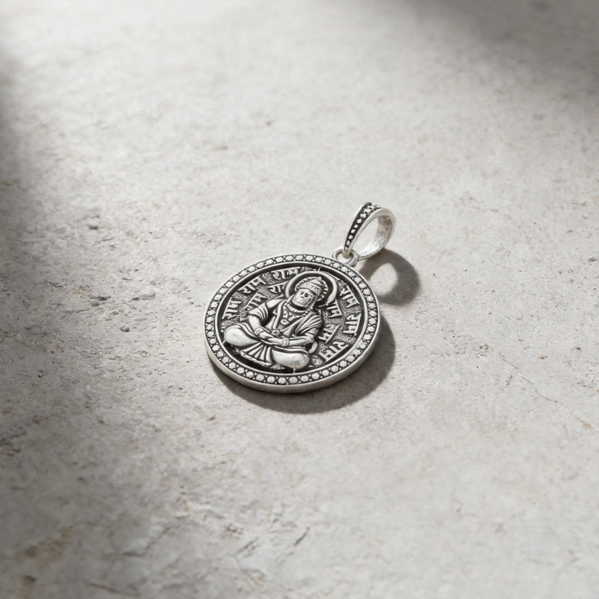 Hanuman Ram Mantra Pendant