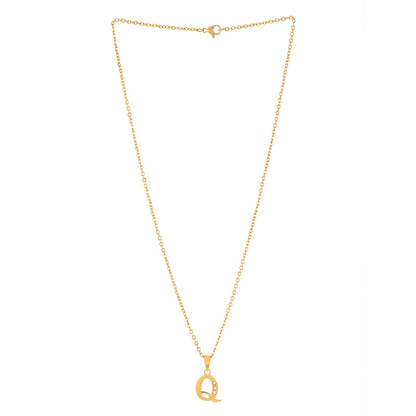 Bewitched Q Intial Pendant Necklace