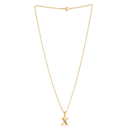 Bewitched X Initial Pendant Necklace