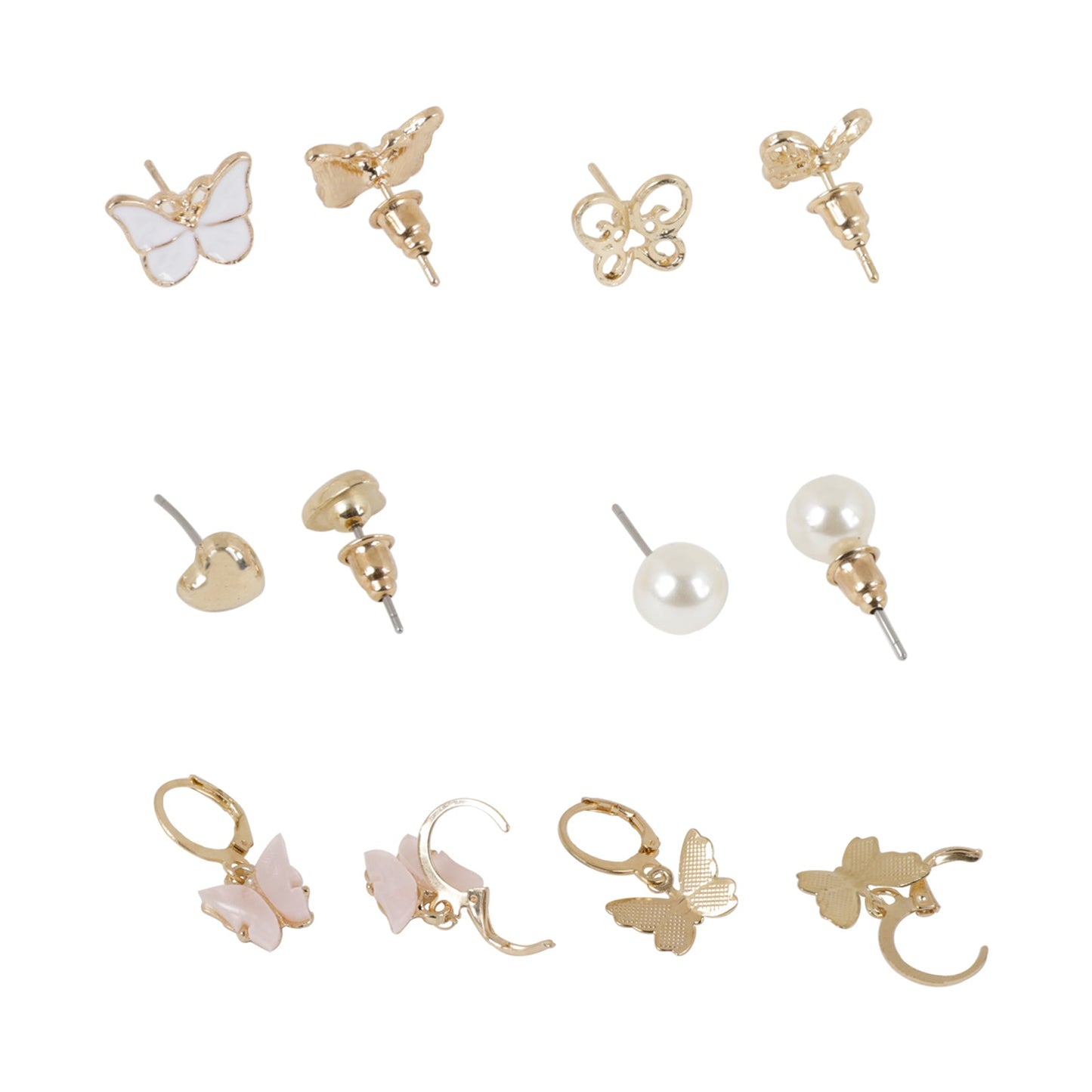 Bewitched Butterfly Set of 6 Earrings