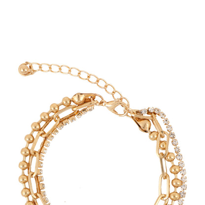 Bewitched Beaded Golden Chain Bracelet