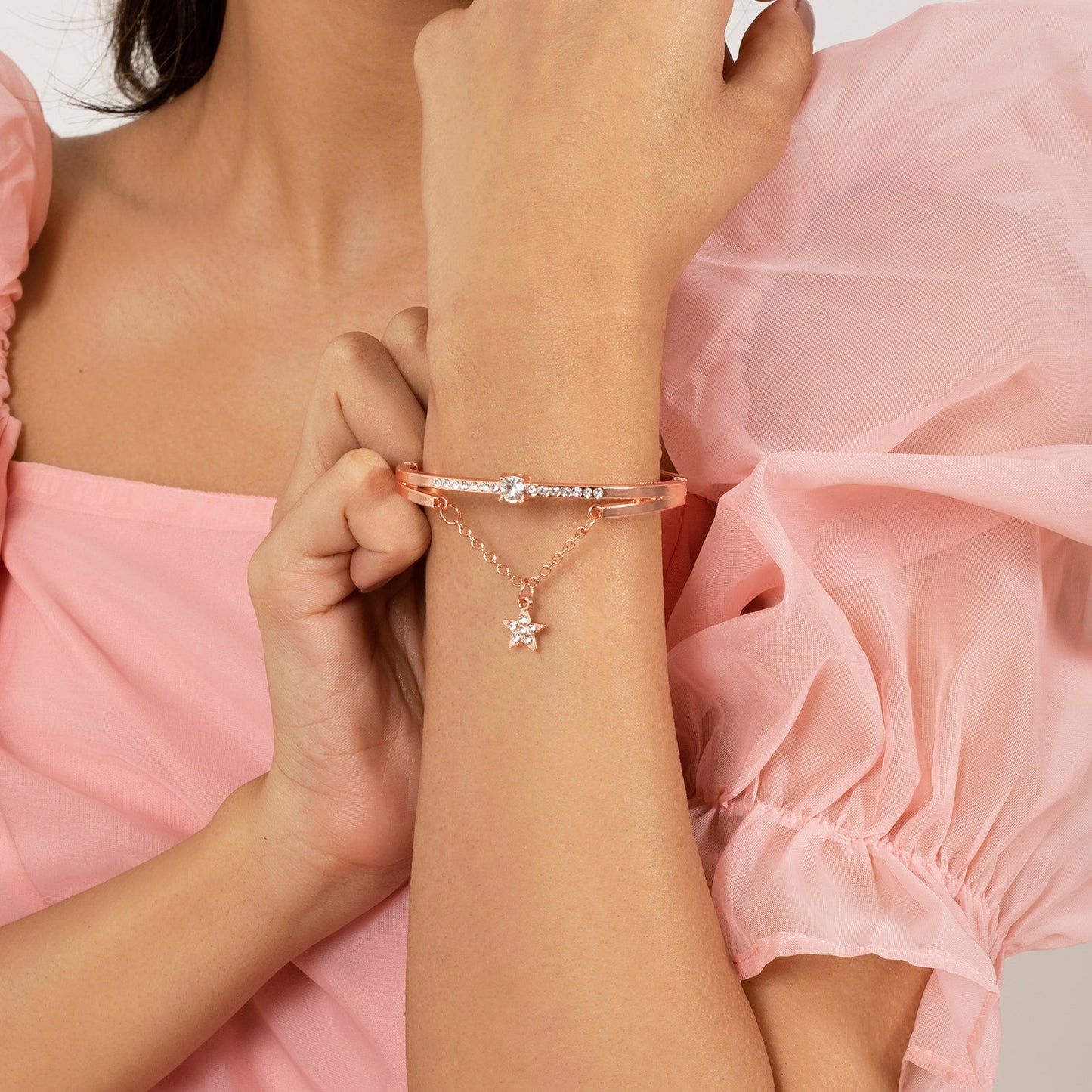 Bewitched Novella Star Rose Gold Bracelet