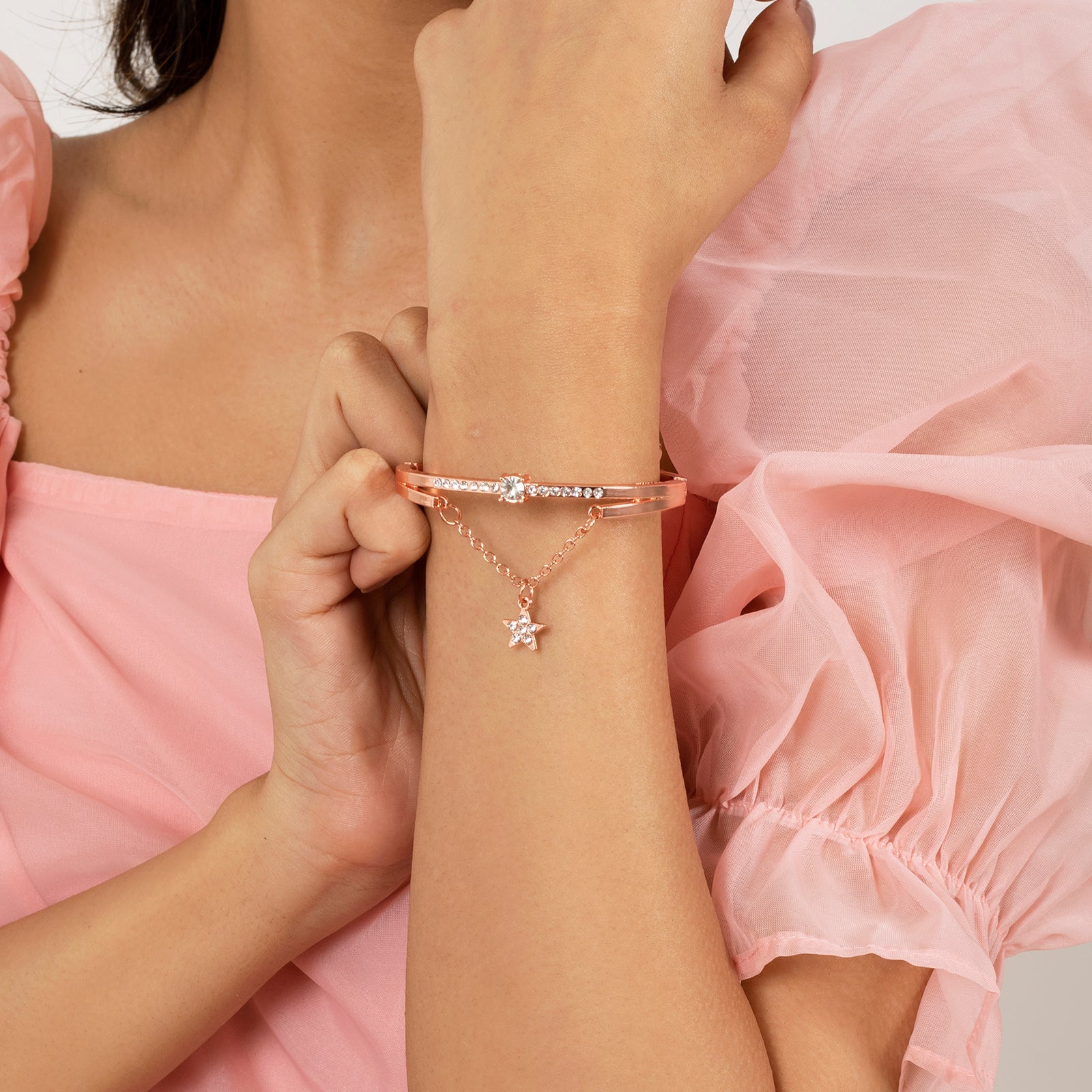 Bewitched Novella Star Rose Gold Bracelet