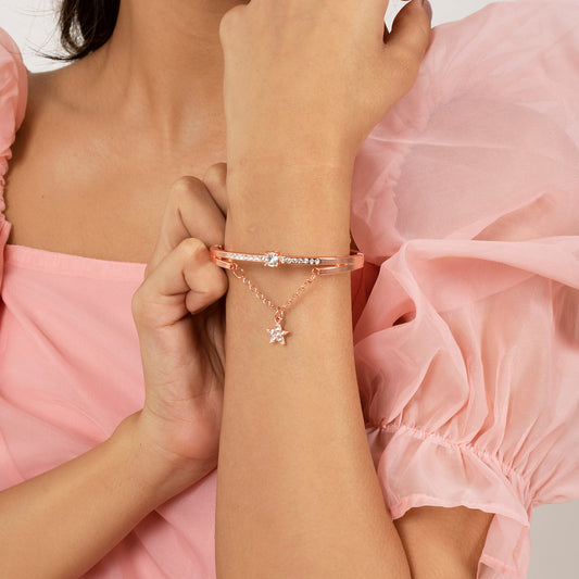 Bewitched Novella Star Rose Gold Bracelet
