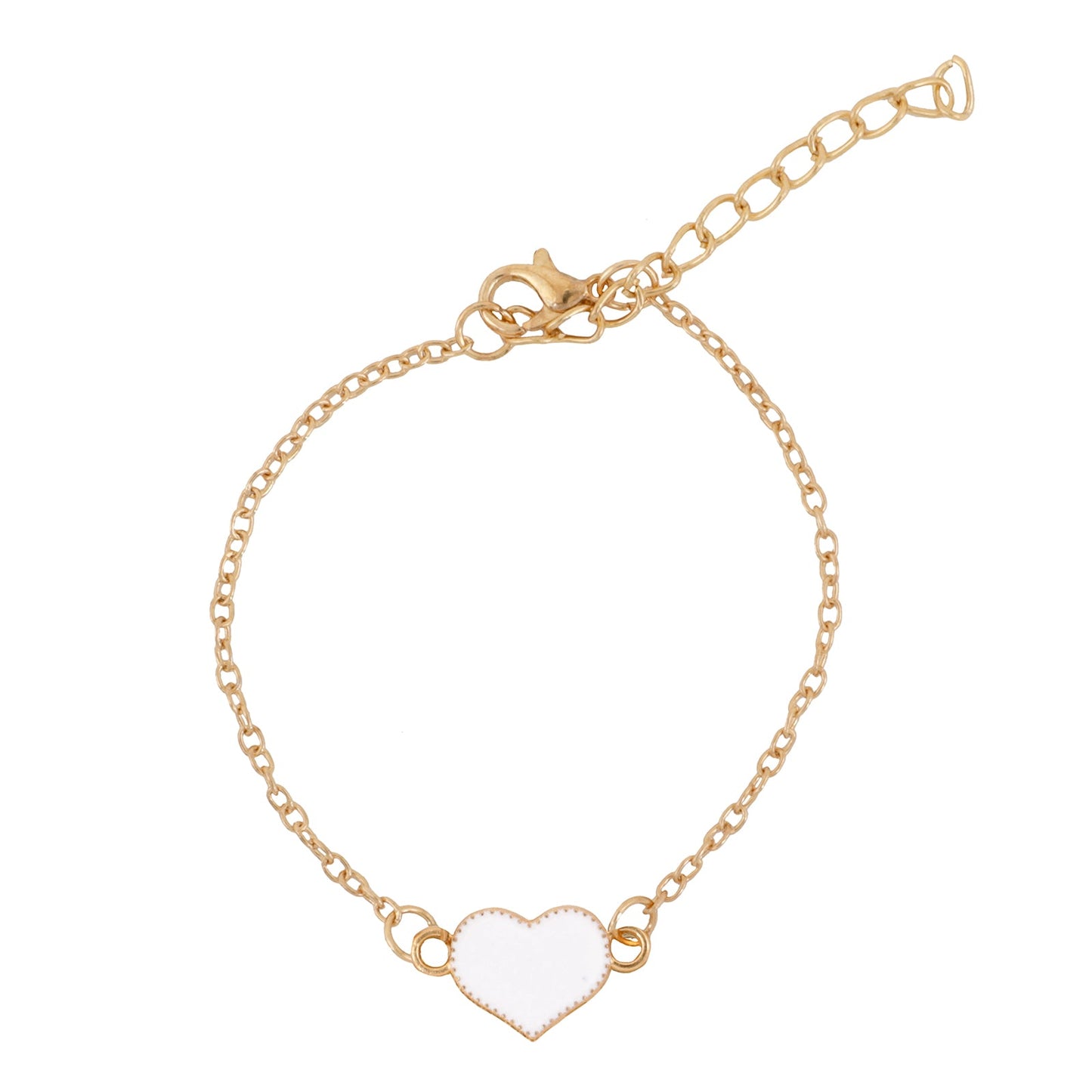 Bewitched Full Of Love White Heart Bracelet