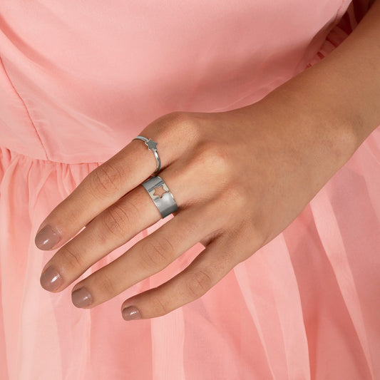 Bewitched Shooting Star Silver Ring
