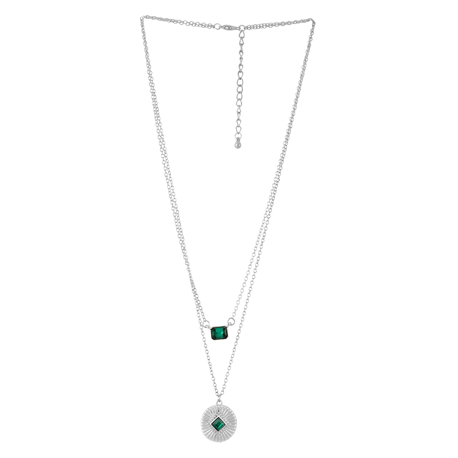 Bewitched Silver Sage Layered Necklace