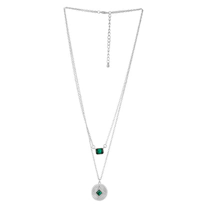 Bewitched Silver Sage Layered Necklace