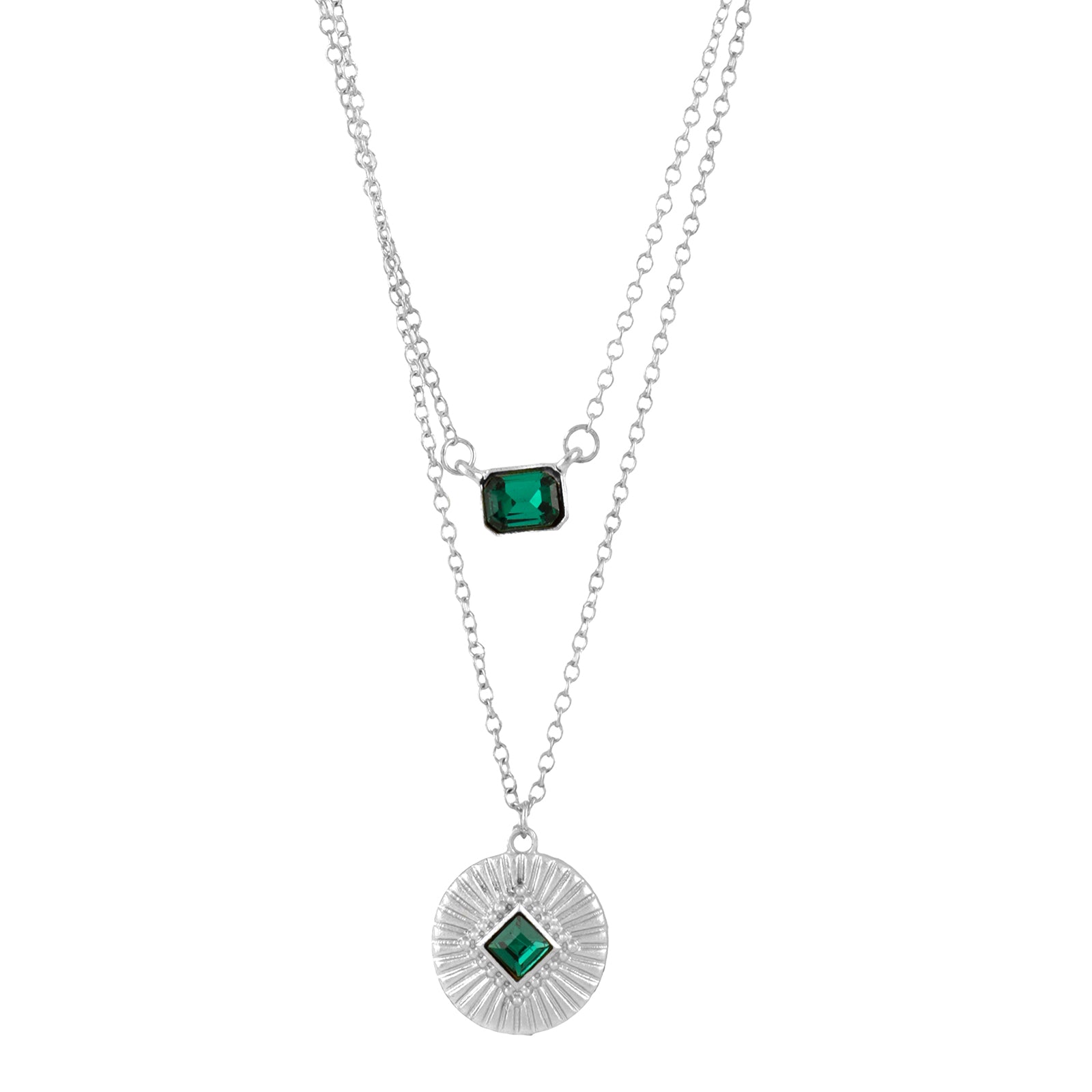 Bewitched Silver Sage Layered Necklace
