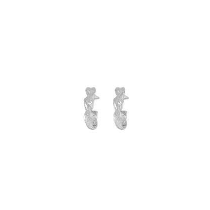 Bewitched Eyra Twirl Silver Hoop