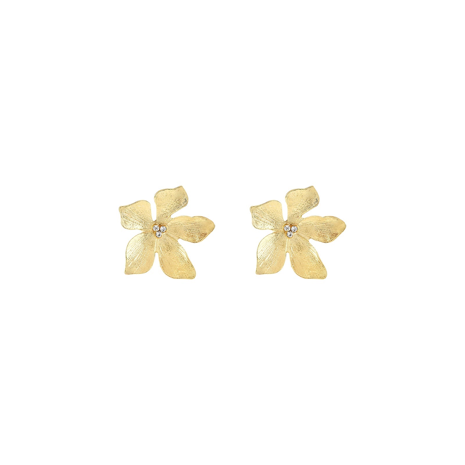 Bewitched Metallic Bold Gold Earrings