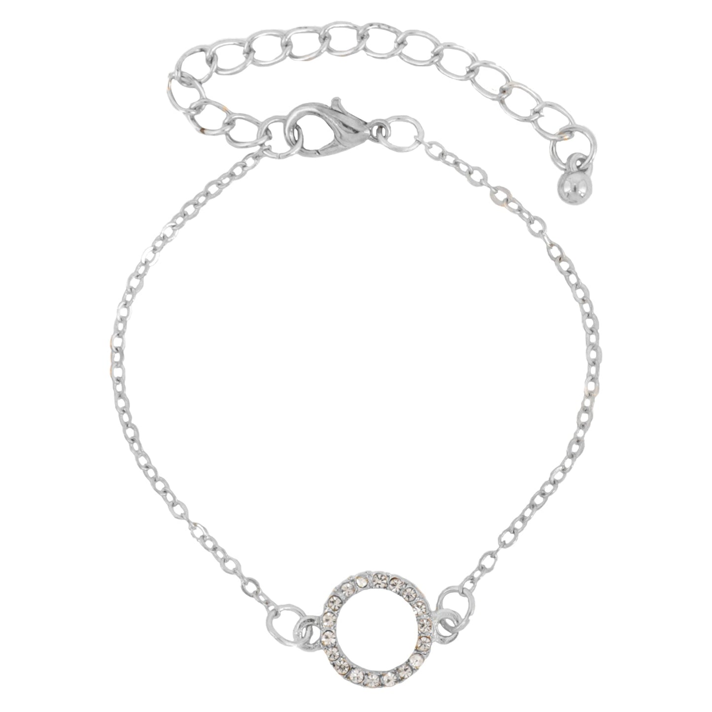 Bewitched Shiny Halo Silver Bracelet