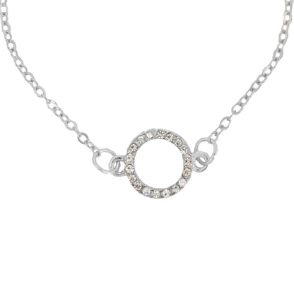 Bewitched Shiny Halo Silver Bracelet