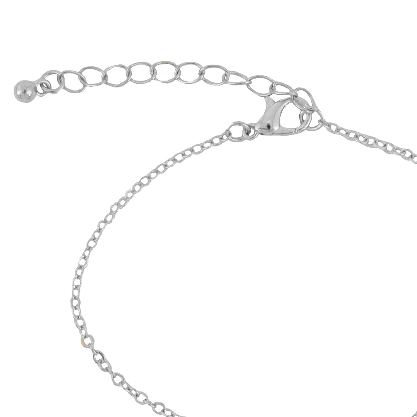 Bewitched Double Heart  Silver Linked Bracelet