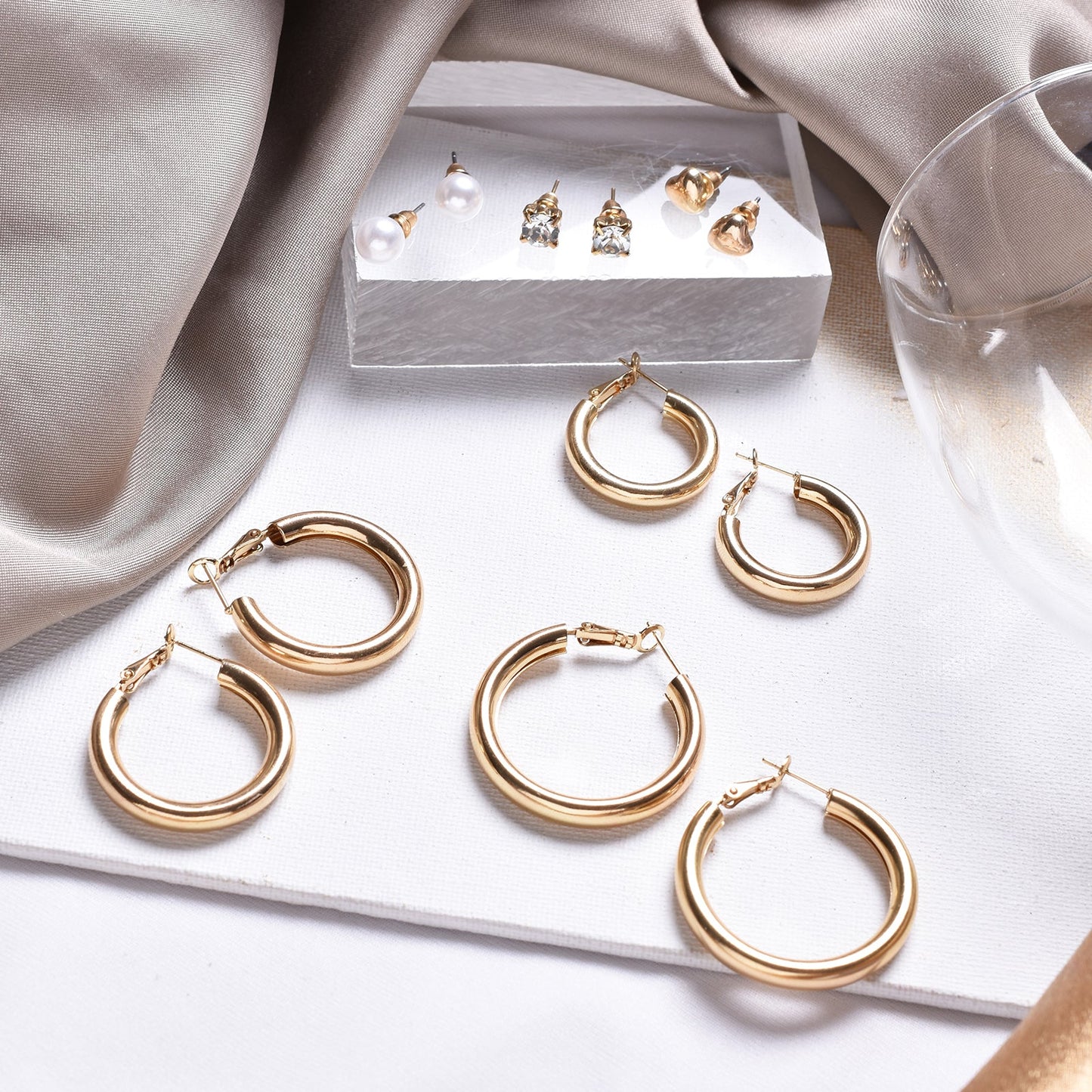 Bewitched Glory Hoop Stud Set