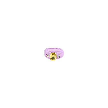 Bewitched Mel Rhinestone Purple Ring