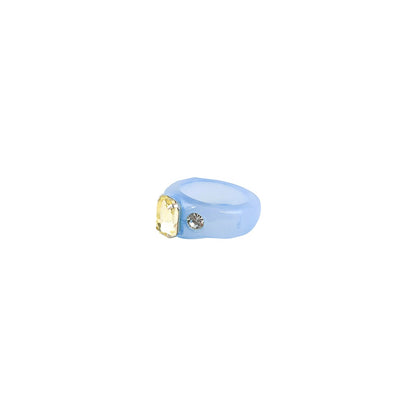 Bewitched Mel Rhinestone Dark Blue Ring