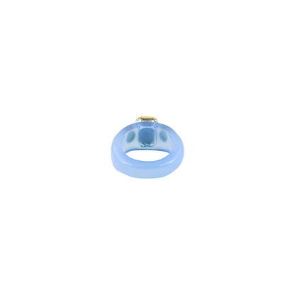 Bewitched Mel Rhinestone Dark Blue Ring