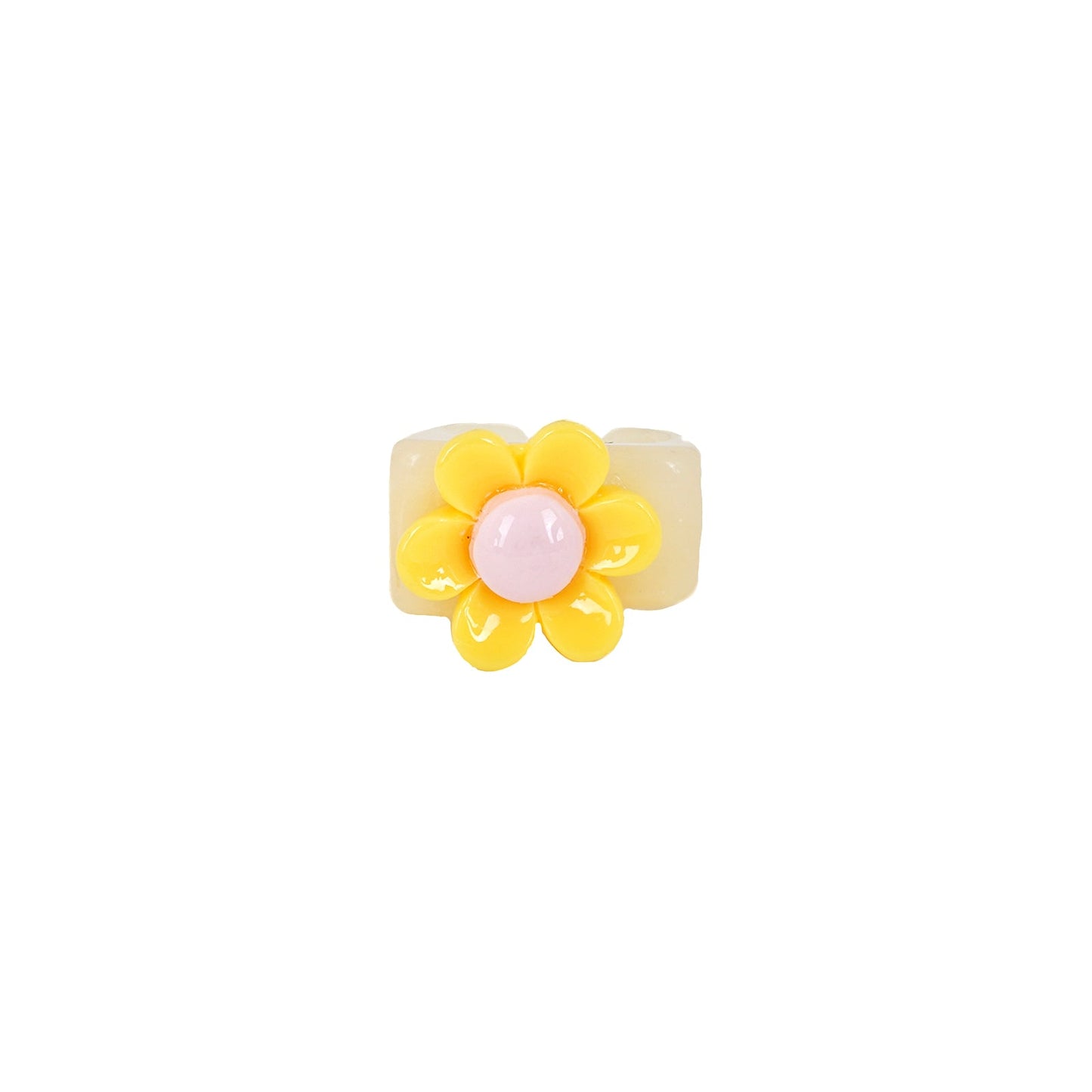 Bewitched Rhoda Yellow Floral Signet Ring