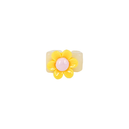 Bewitched Rhoda Yellow Floral Signet Ring