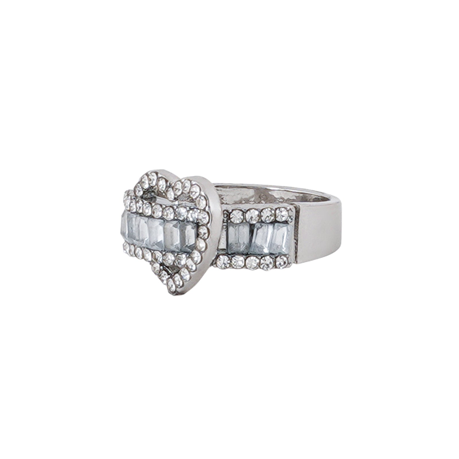 Bewitched Reeni's Rhinestone Lock heart Ring