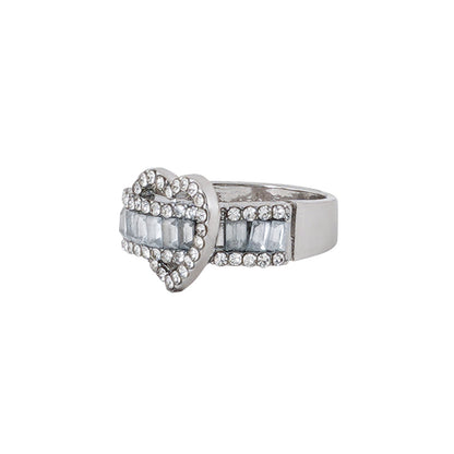 Bewitched Reeni's Rhinestone Lock heart Ring