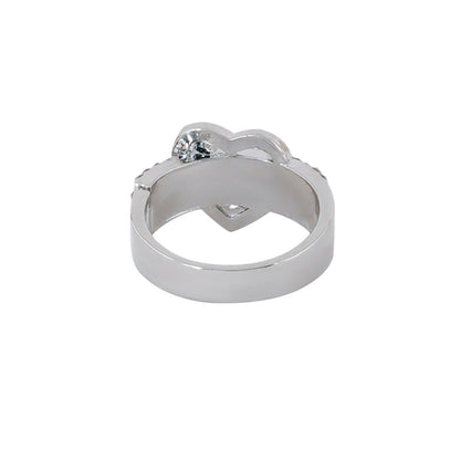 Bewitched Reeni's Rhinestone Lock heart Ring