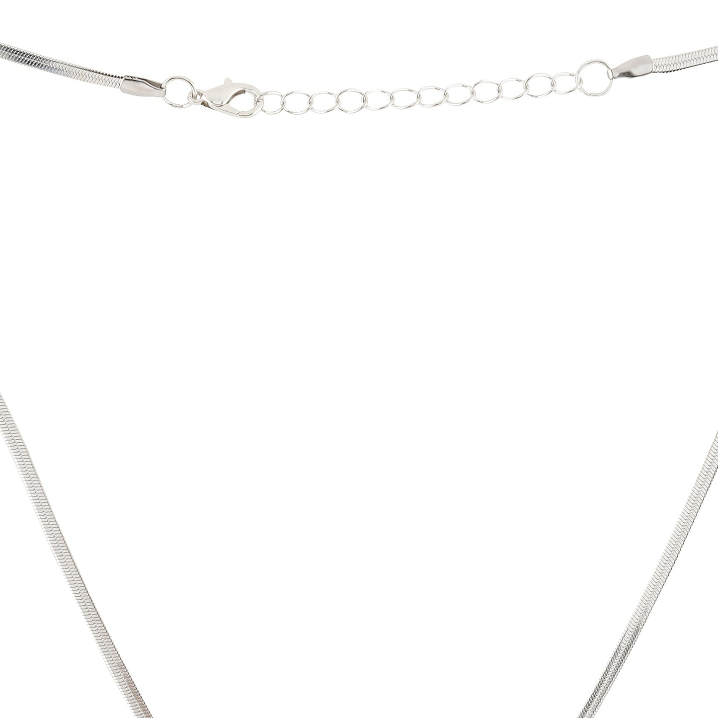 Bewitched Starlasa Rhinestone Star Charm Silver Necklace