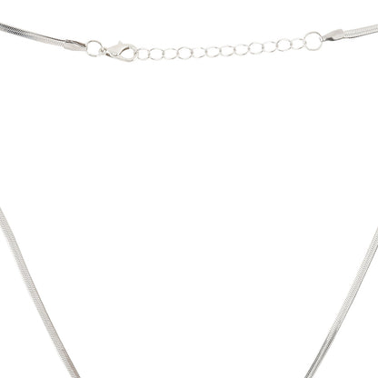 Bewitched Starlasa Rhinestone Star Charm Silver Necklace