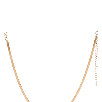 Bewitched Veronica Sleek Gold Chain Butterfly Charm Necklace