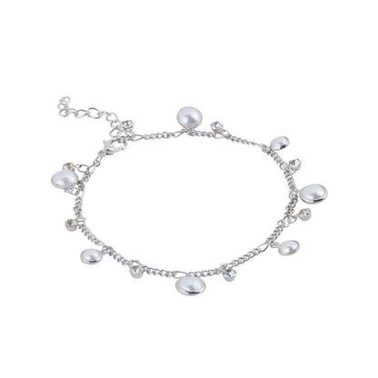 Bewitched Mariam Silver and Pearl Anklet