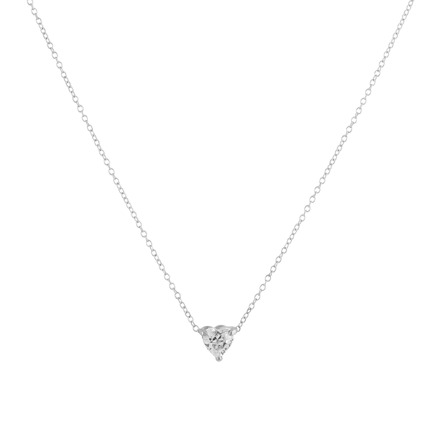 Bewitched Jaqleen Dainty Rhinestone Silver Necklace