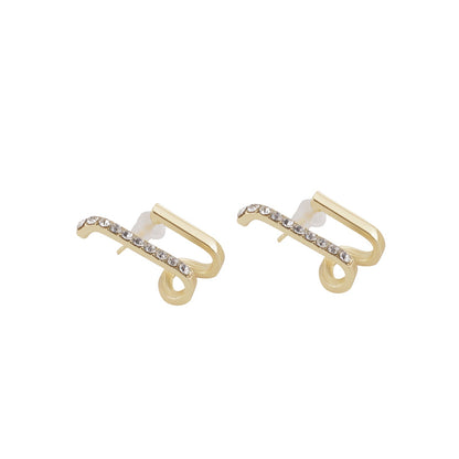 Bewitched Billie Gold And Rhinestone Earring