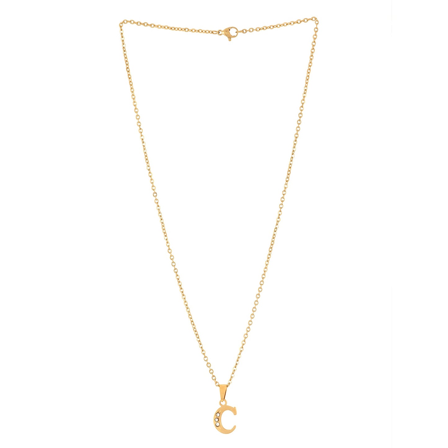 Bewitched C Initial Pendant Necklace