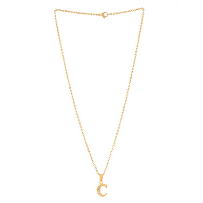 Bewitched C Initial Pendant Necklace